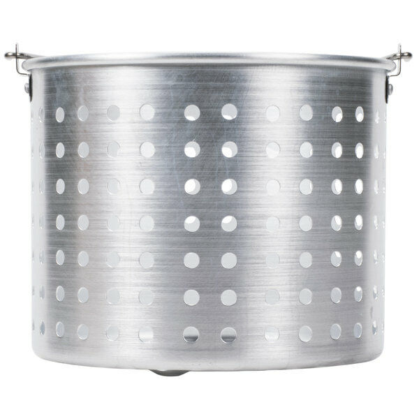 20 Qt. Round Commercial Silver Aluminum Stock Pot Steamer Basket Durable New