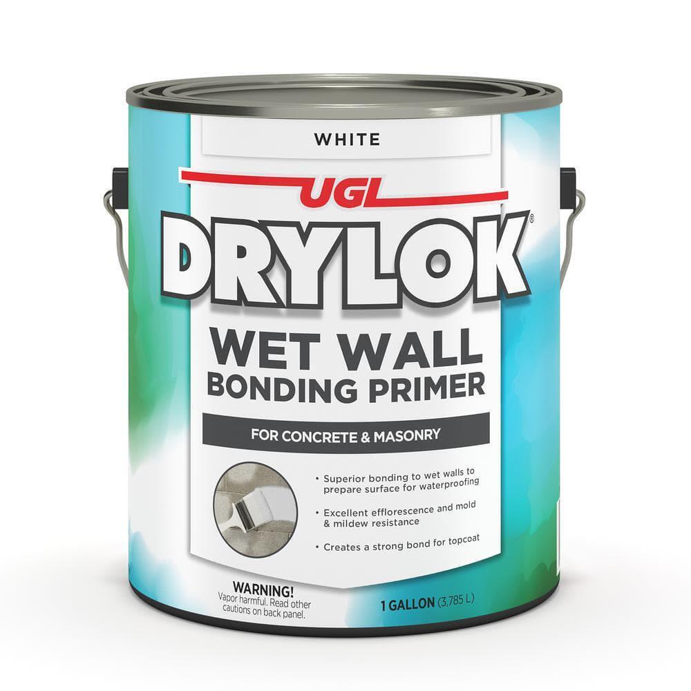 Wet Wall Bonding Primer 1 Gallon White Acrylic For Concrete And Masonry Fast Dry