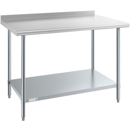 Commercial 30" x 48" Stainless Steel Work Prep Table With 2" Upturn Kitchen NSF