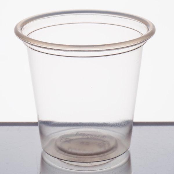 (5000 Pack) 1.25 oz. Clear Round Plastic Disposable Shot Glasses Restaurant