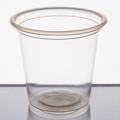 (5000 Pack) 1.25 oz. Clear Round Plastic Disposable Shot Glasses Restaurant