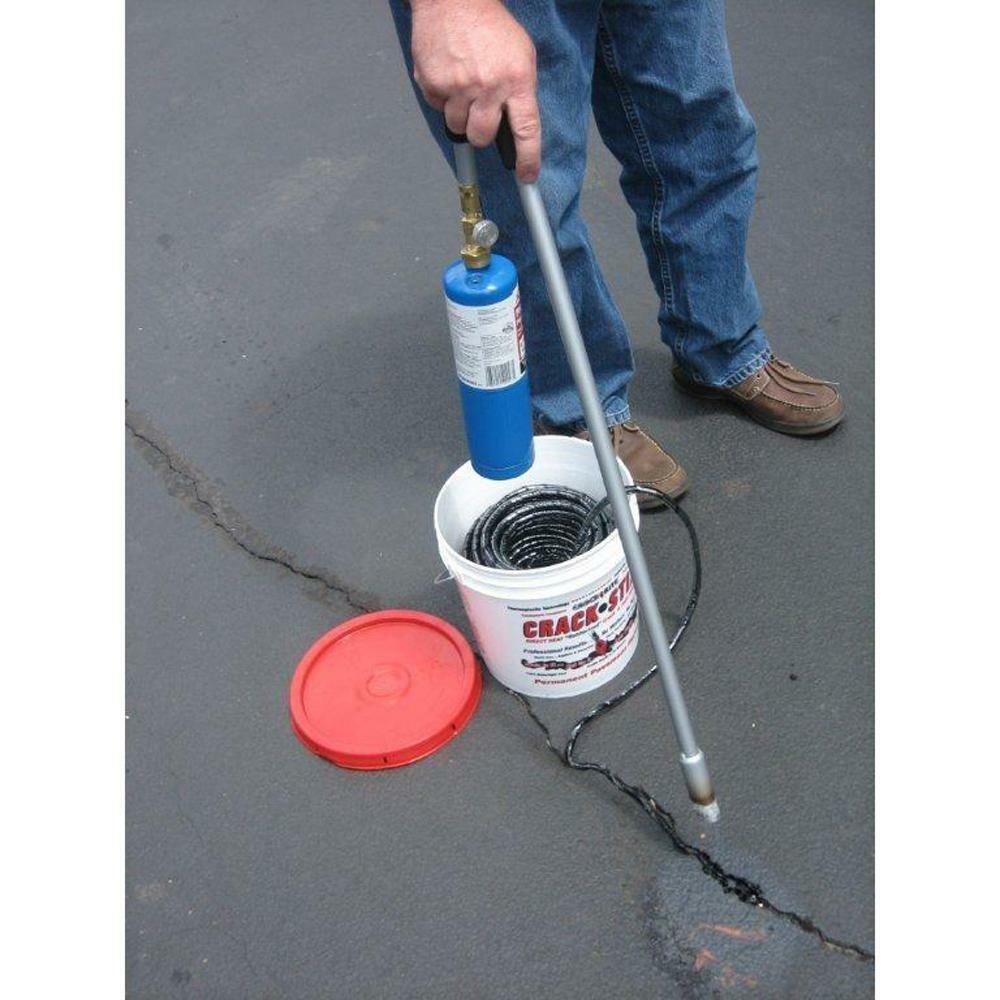 DIY Permanent Black Blacktop Asphalt Road Repair Crack Joint Sealer Filler 10 LB