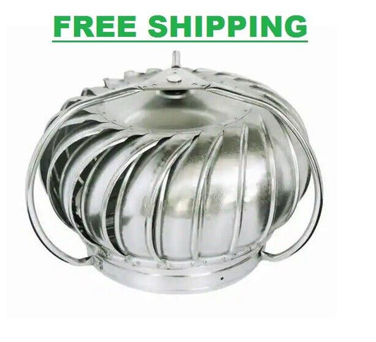 12 in. Wind Turbine Replacement Head Attic Exhaust Vent Roof Rotary Ventilator