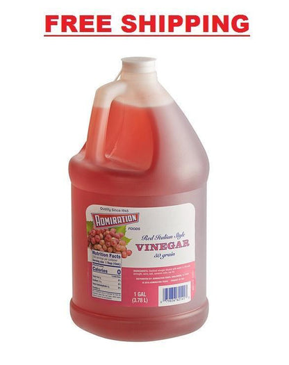 (4/1 Gallons) Italian Style Red Wine Vinegar - Made in USA