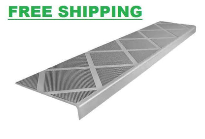 Anti-Slip Stair Tread 48 in. Grey Step Cover Protect Outdoor Porch Patio Stairs