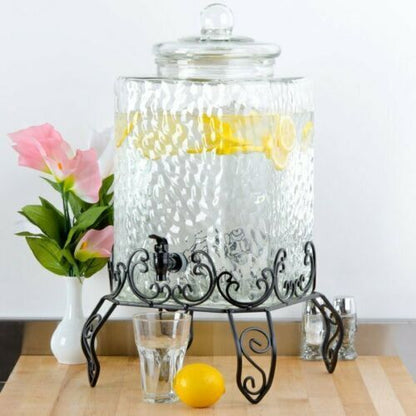 5 Gallon Replacement Cover Lid Clear Glass Beverage Dispenser Container Seal