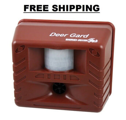 Ultrasonic Deer Repellent Electronic Pest Control Yard Protect Covers 4000 sq