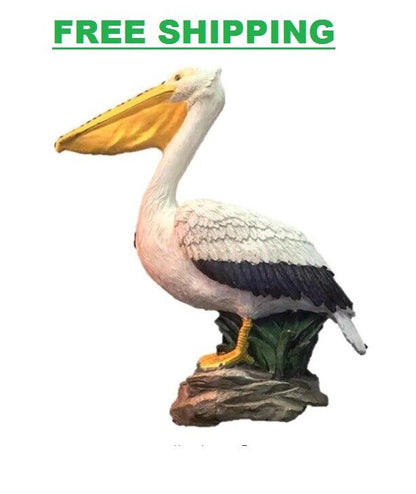 HOMESTYLES Pelican Statue 20 inch Beach Collectible Free Standing Outdoor Resin