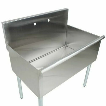 Freestanding Utility Stainless Steel 16-Gauge Commercial Sink 36 X 21 X 14 Bowl