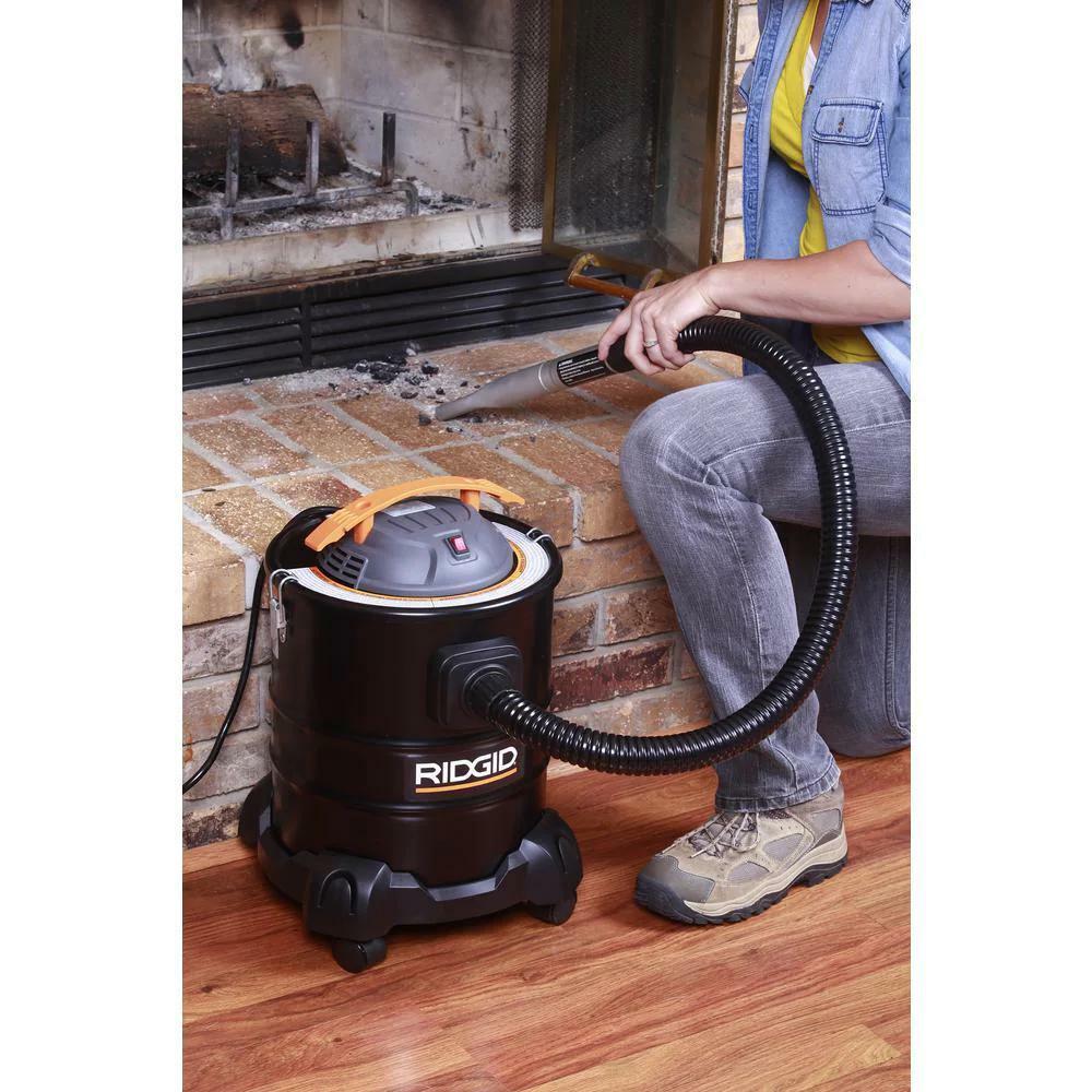 5 Gal. Ash Vacuum Canister Vac Cleaner Wood Pellet Stove BBQ Grill Fireplace Set