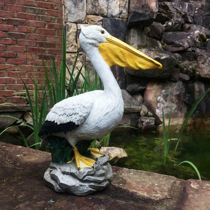 HOMESTYLES Pelican Statue 20 inch Beach Collectible Free Standing Outdoor Resin