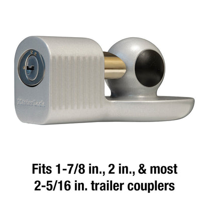 Master Lock 377KA Trailer Hitch Lock, Fits 1-7/8 in., 2 in., and Most 2-5/16 in.