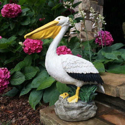 HOMESTYLES Pelican Statue 20 inch Beach Collectible Free Standing Outdoor Resin