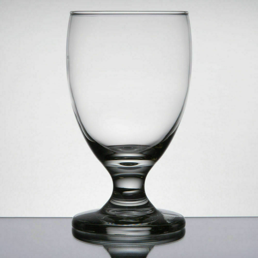 24 CASE 10.5 Oz Restaurant Clear Glass Stemmed Tea Water Beverage Goblet