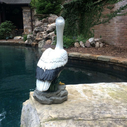 HOMESTYLES Pelican Statue 20 inch Beach Collectible Free Standing Outdoor Resin