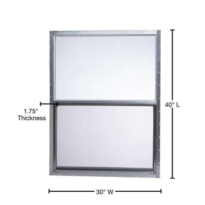 Mobile Home Single Hung Aluminum Window Silver Lightweight Insect Screen