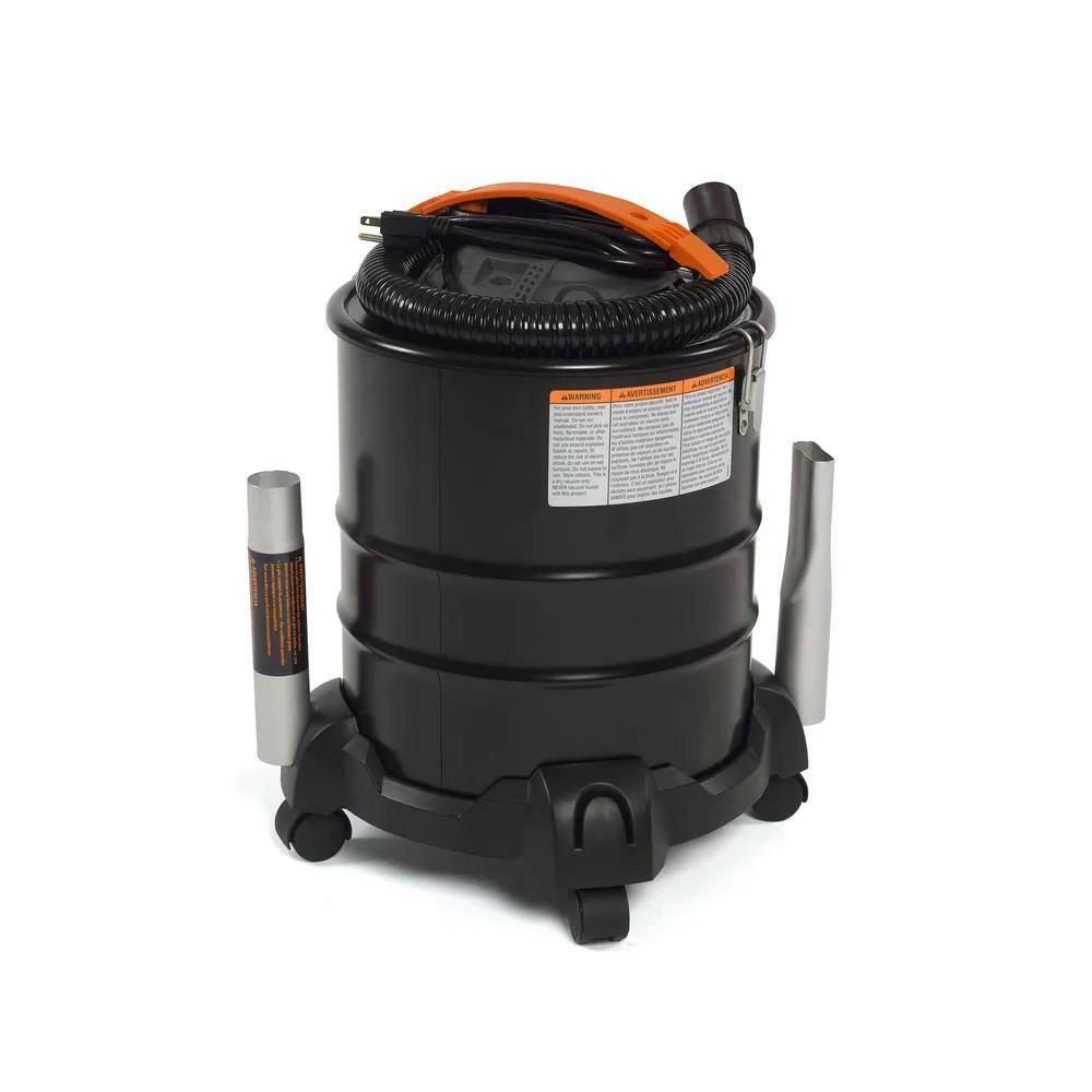 5 Gal. Ash Vacuum Canister Vac Cleaner Wood Pellet Stove BBQ Grill Fireplace Set