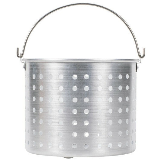 20 Qt. Round Commercial Silver Aluminum Stock Pot Steamer Basket Durable New