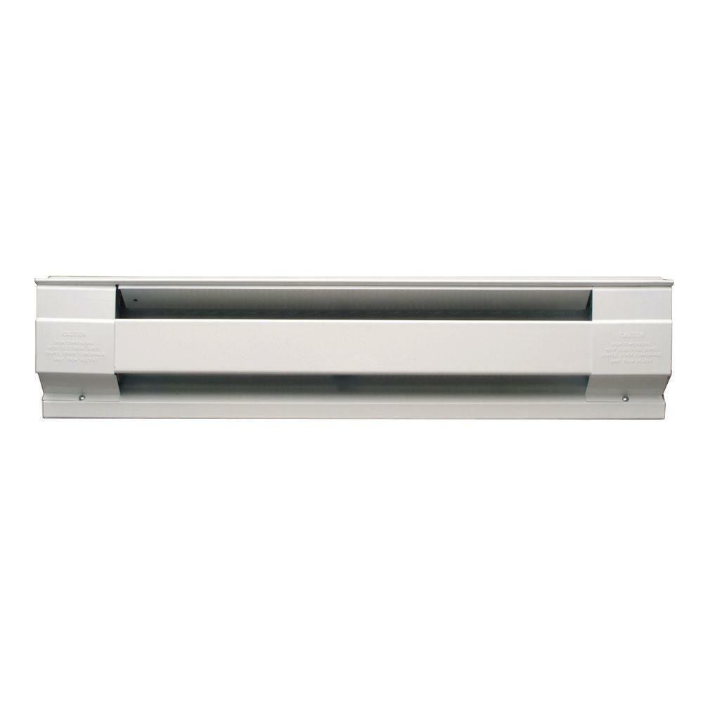 Electric Baseboard Heater 2,000-Watt Quiet Operation White 240/208-Volt 96 in