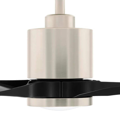 Ceiling Fan With Light Remote Control Kit Large 60" LED Polished Nickel Dimmable