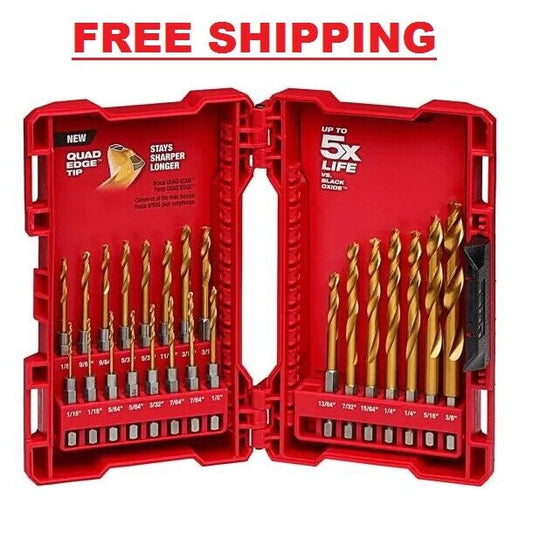 Milwaukee SHOCKWAVE IMPACT DUTY Titanium Drill Bit Set (23-Piece)