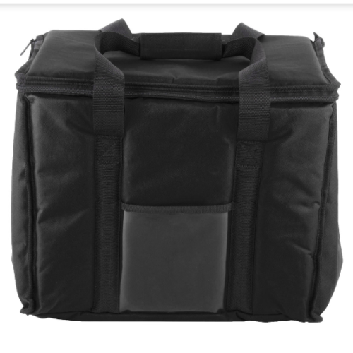 2 PACK Insulated BLACK 15" x 12" x 12 Sandwich Sub Delivery Food Pan Carrier Bag