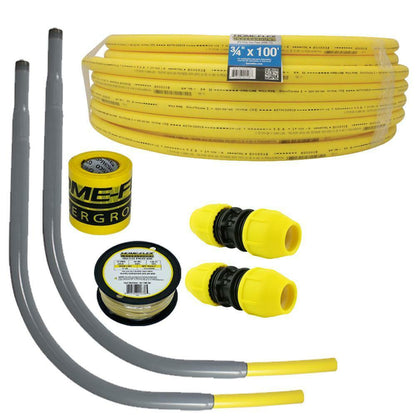 Underground IPS Install Kit 100ft Pipe Natural Gas Liquid Propane Flexible