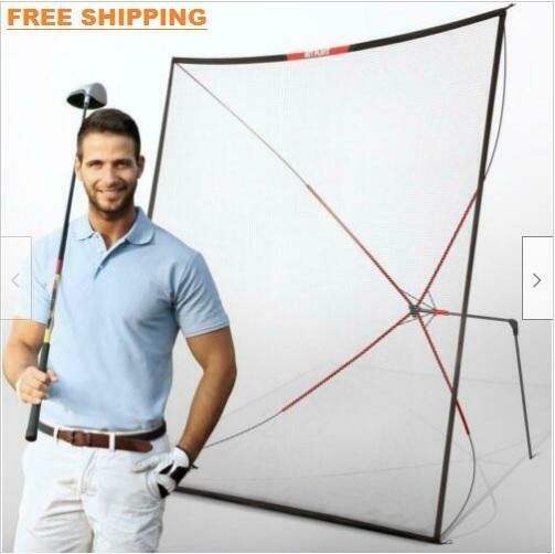 Net Playz 10 ft Golf Practice Auto Net Easy angle Adjustment Telescope Ball Stop