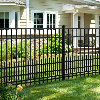 3/4 in. x 2 ft. x 6 ft. Black Aluminum Fence Puppy Guard Add-on Panel for Pack