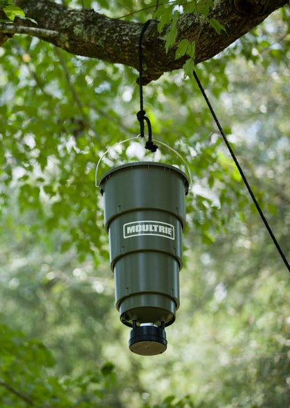 Hanging Deer Feeder 5 Gallon Moultrie All In One With Adjustable Timer AT5 NEW