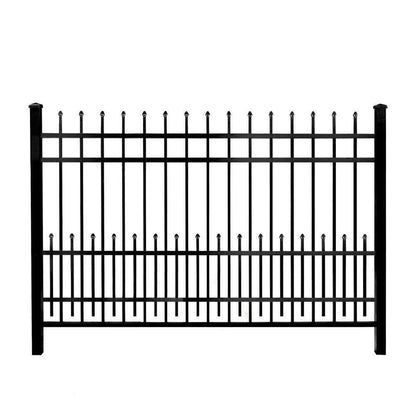 3/4 in. x 2 ft. x 6 ft. Black Aluminum Fence Puppy Guard Add-on Panel for Pack