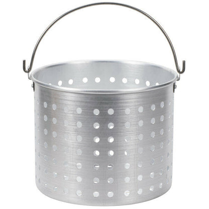 20 Qt. Round Commercial Silver Aluminum Stock Pot Steamer Basket Durable New