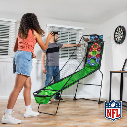 NFL 2-Minute Drill Arcade Football Game with LED Scoring Passing Folding Sports