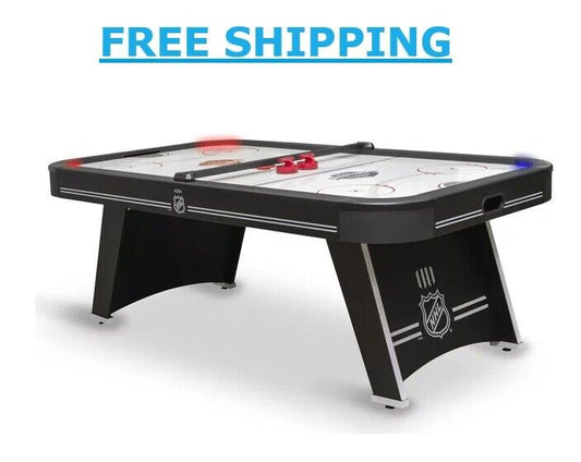 NHL Power Play Pro 84" Indoor Air Hockey Table with Overhead Projection LED and