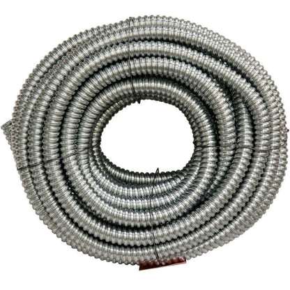 3/4 x 100ft Flexible Metallic Conduit Galvanized Steel Corrosion Resistance New