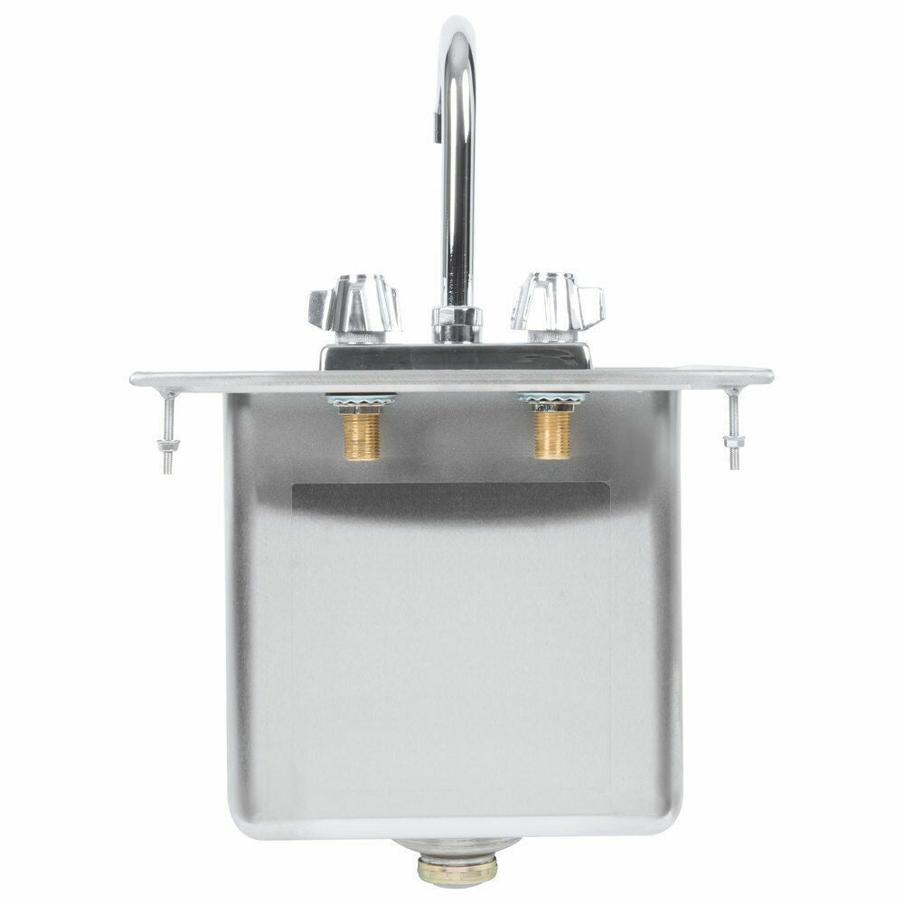 10" x 14" x 10" Stainless Steel Drop In Sink Commercial Hand Wash Bar W/ FAUCET