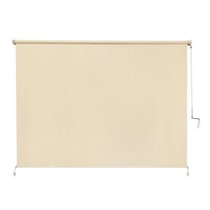 96 x 72 in. Cordless Exterior Roller Shade Blind Porch Patio Privacy Sun Heat