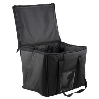 2 PACK Insulated BLACK 15" x 12" x 12 Sandwich Sub Delivery Food Pan Carrier Bag