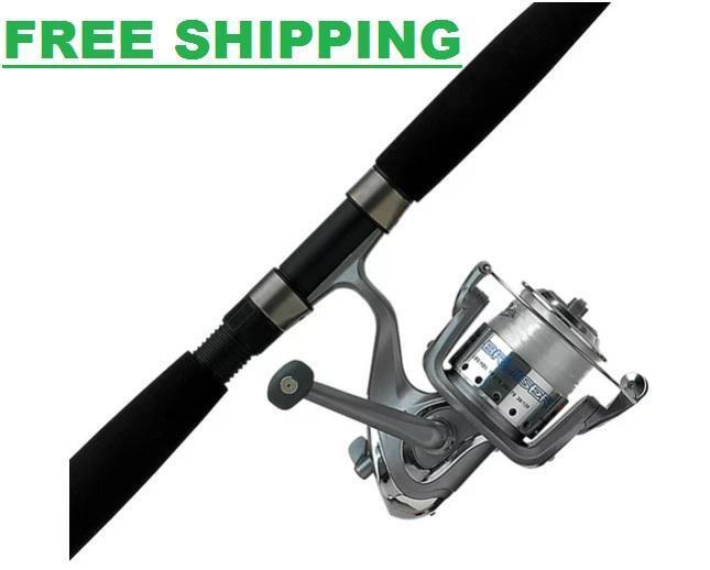 Abu Garcia Cardinal Bruiser Spinning Reel and Fishing Rod Combo Saltwater 8ft