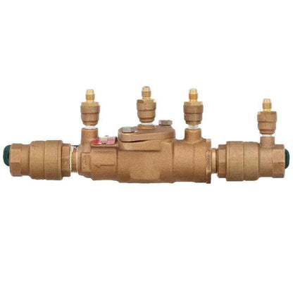 Watts Double Check Valve Assembly Backflow Preventer 3/4 in. FPT x FPT Bronze