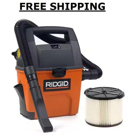 Wet Dry Vacuum Small Portable Shop Vac Cleaner Hose Lightweight 3 Gallon NEW