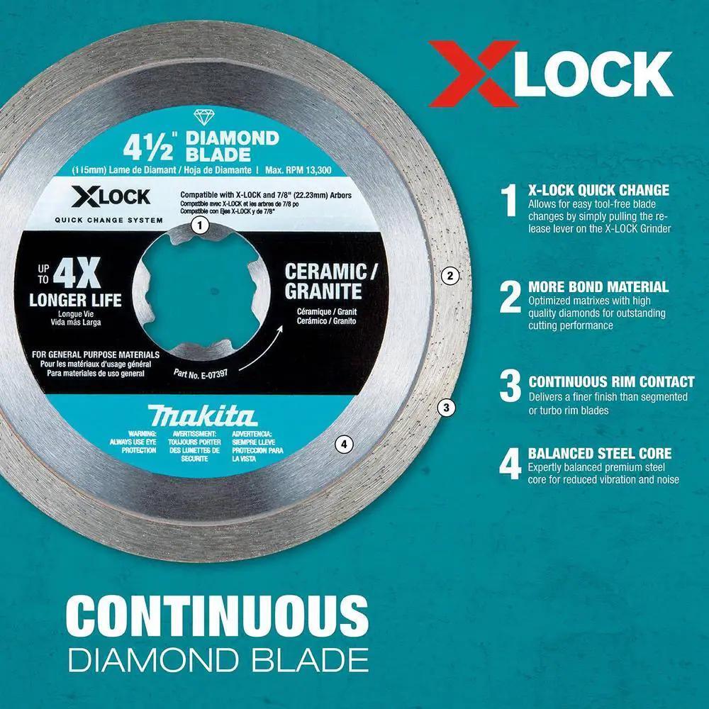 X-lock 4-1/2 In. Diamond Blade Variety Pack For Masonry Cutting (3-pieces)