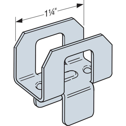 PSCL 3/4 In 20-Gauge Galvanized Panel Sheathing Clip (250-Qty) No Nails Required