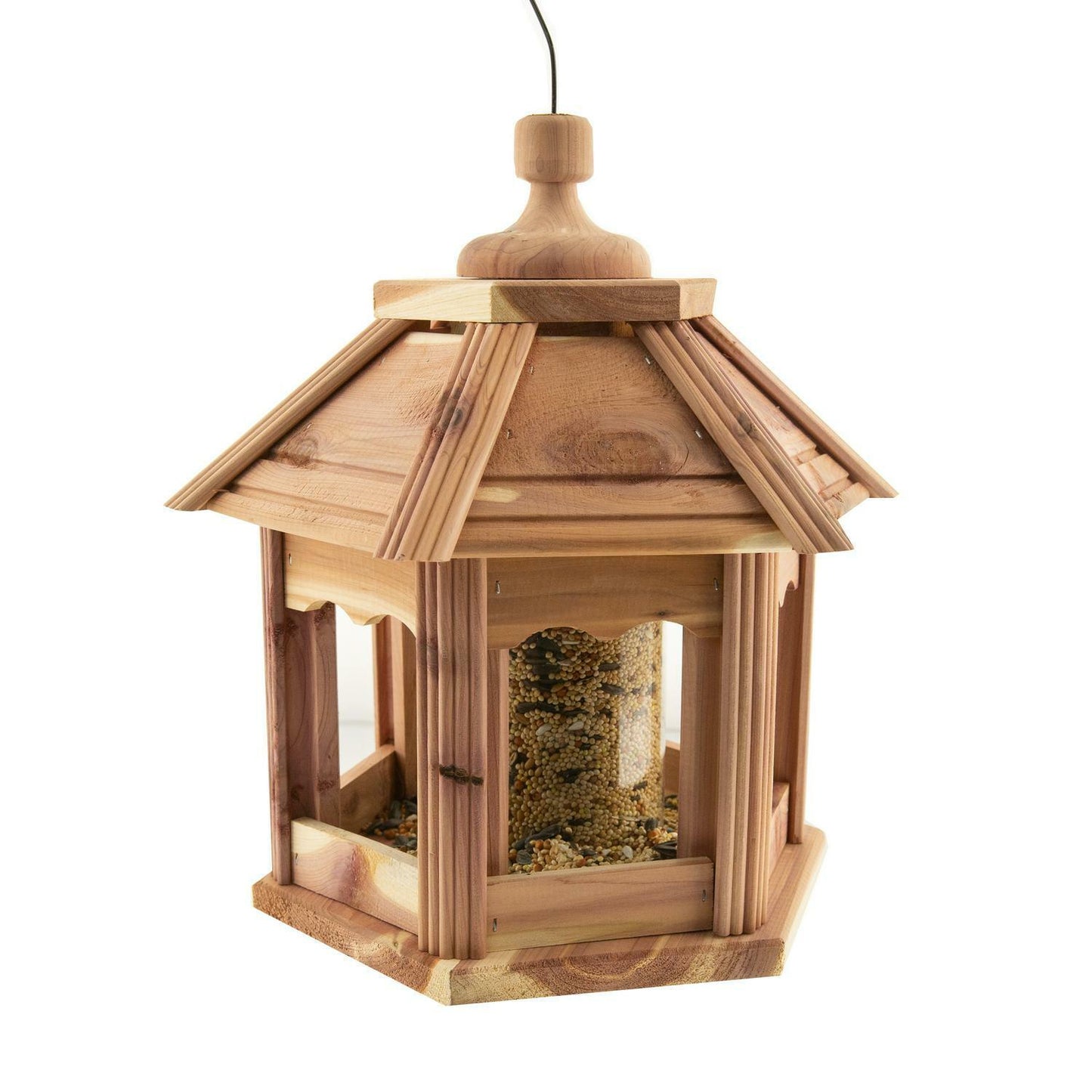 Pennington Cedar Gazebo Wild Bird Feeder, 3 Lb. Hopper Capacity