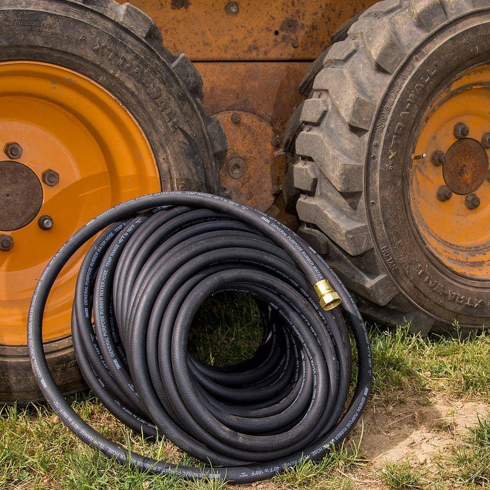 Maxlite 3/4 In. X 50 Ft. Heavy-Duty Premium Rubber plus Water Hose