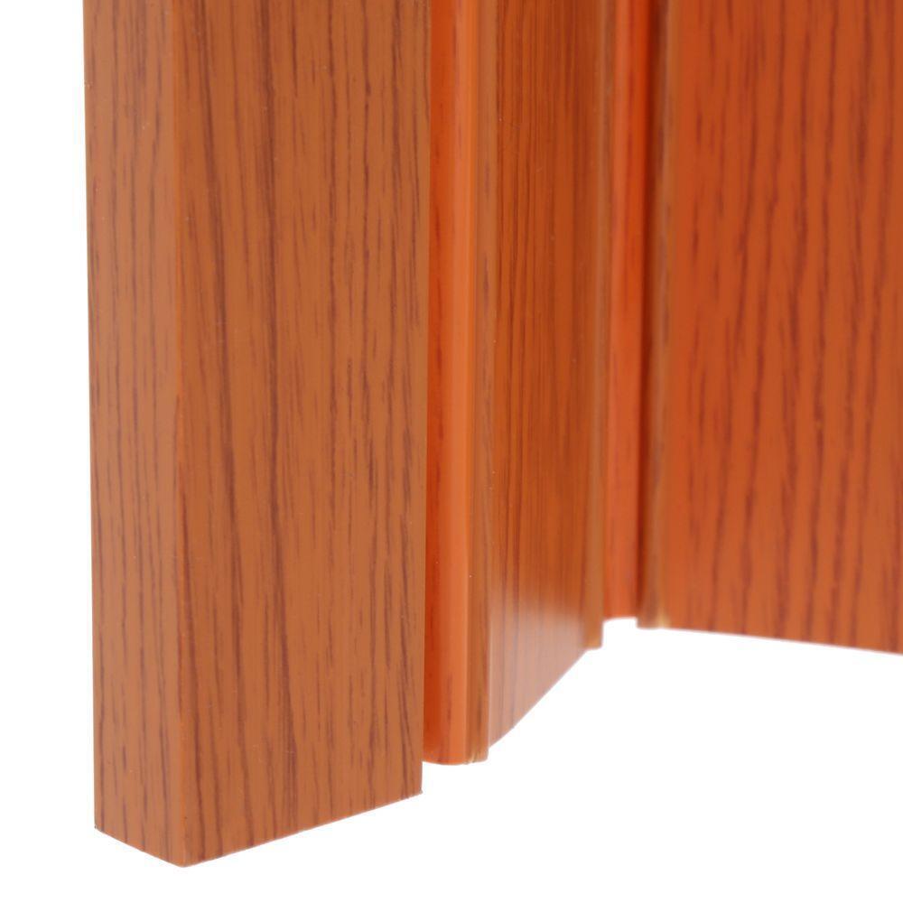 Via 36 in. x 80 in. Fruitwood Vinyl Accordion Door with Hardware