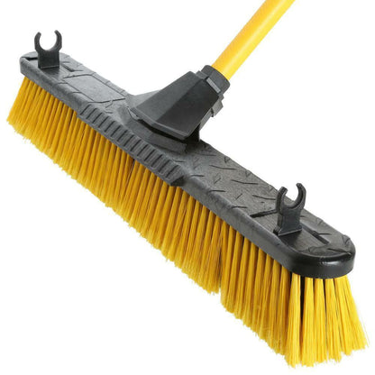 Bulldozer 24 In. Multi-Surface Fiberglass Push Broom Garage Shop Patio Job Site