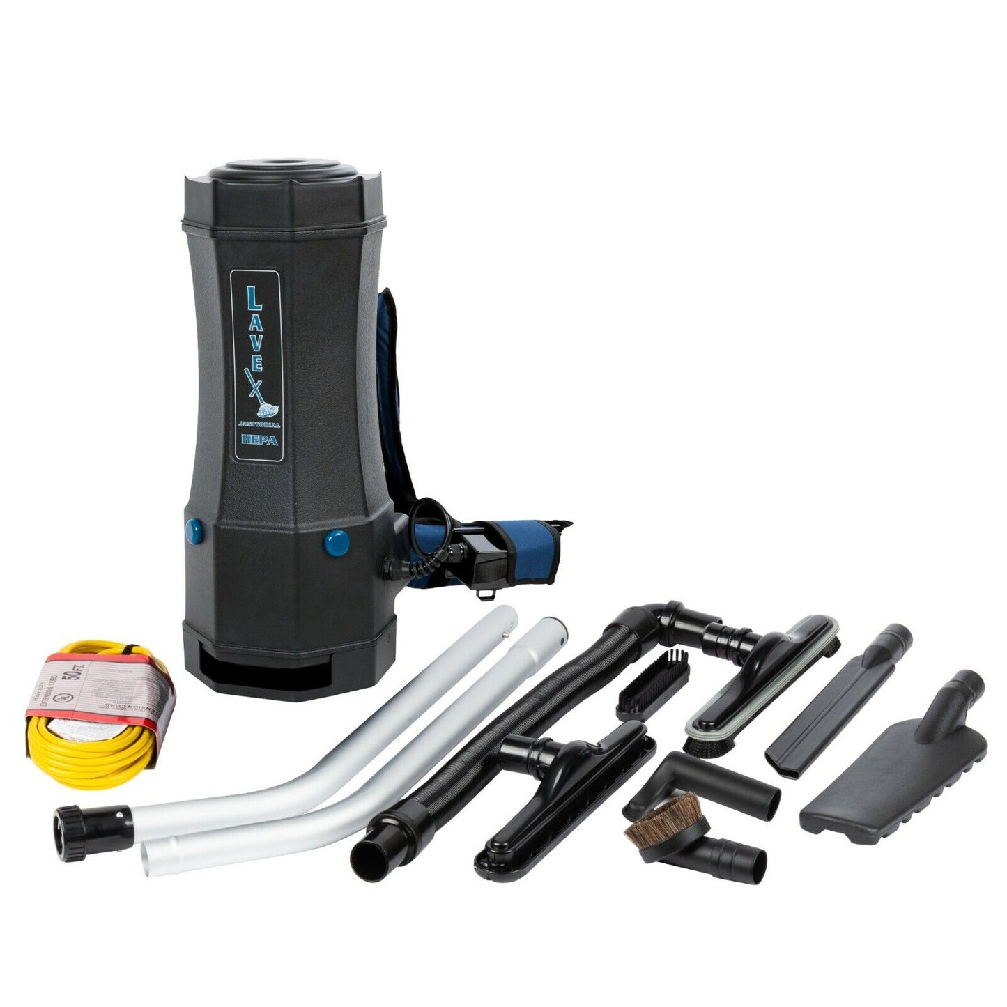 Backpack Vacuum with HEPA Filtration Commercial Cleaner Vac Include 8pcs Toolkit