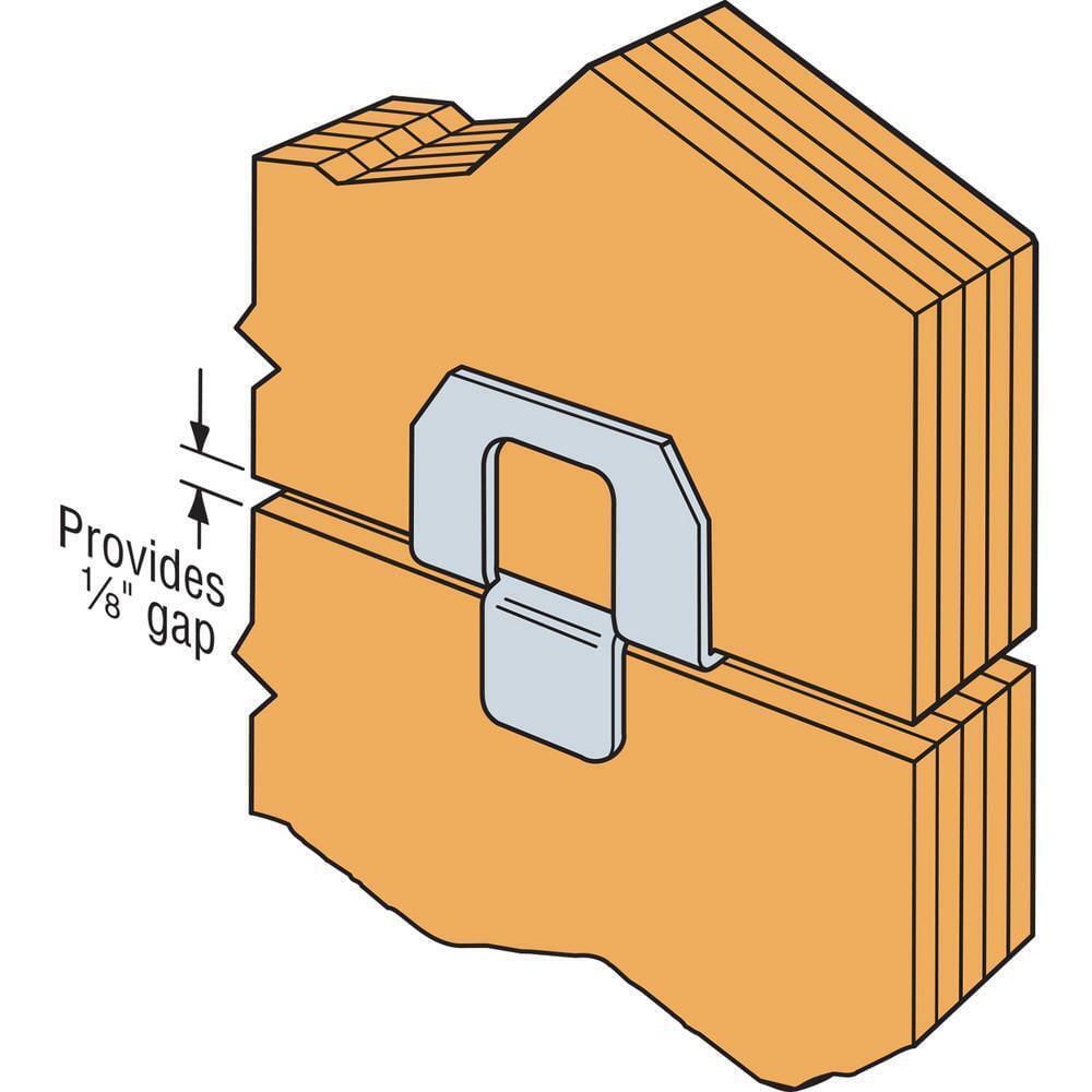 PSCL 3/4 In 20-Gauge Galvanized Panel Sheathing Clip (250-Qty) No Nails Required