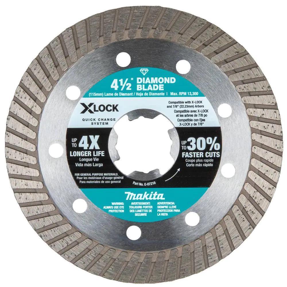 X-lock 4-1/2 In. Diamond Blade Variety Pack For Masonry Cutting (3-pieces)